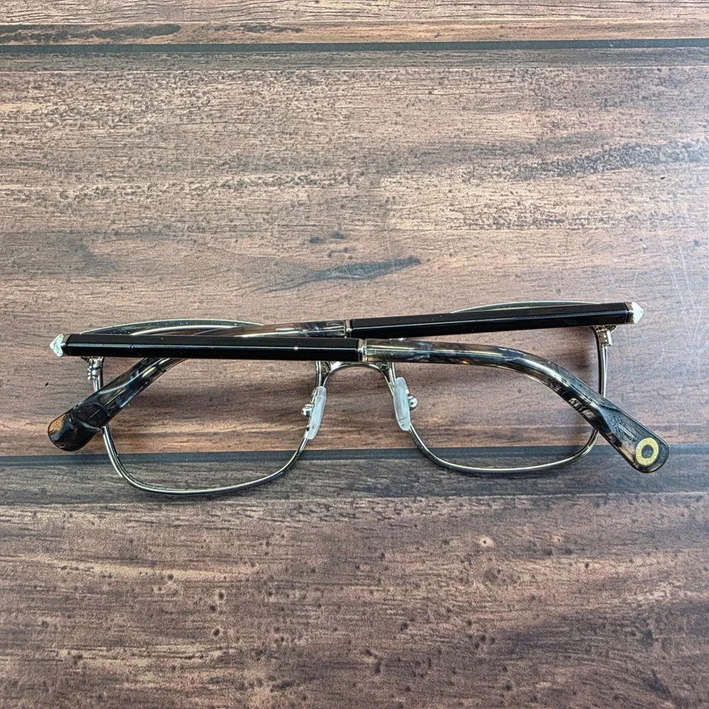Nautica NL05012 001‎ Black Gold Cat Eye Eyeglasses Frames 51-18-140 Womens